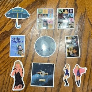 Taylor Swift Stickers. (Various ) Qty-10